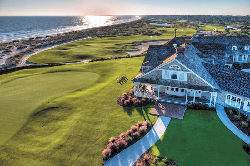 Quench your thirst and take in the views at The Ocean Course’s Clubhouse Ryder Cup Bar; better yet dine in the Atlantic Room, helmed by chef de cuisine John Ondo. Photo credit: Courtesy of Kiawah Island Golf Resort