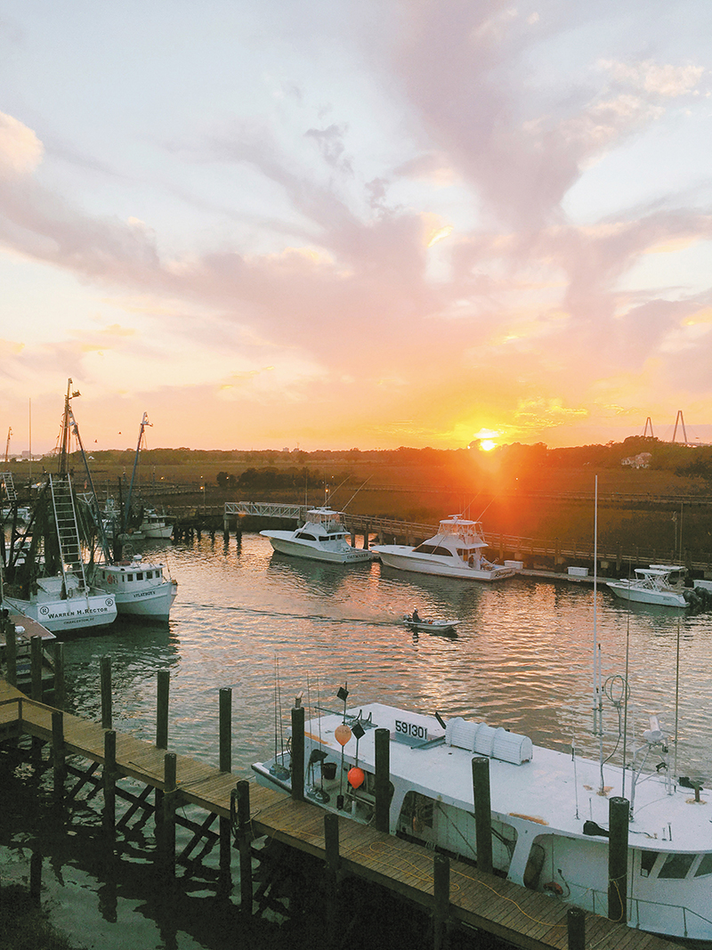 Head to Shem Creek for fried shrimp, cool beverages, and a boat-hopping party scene.