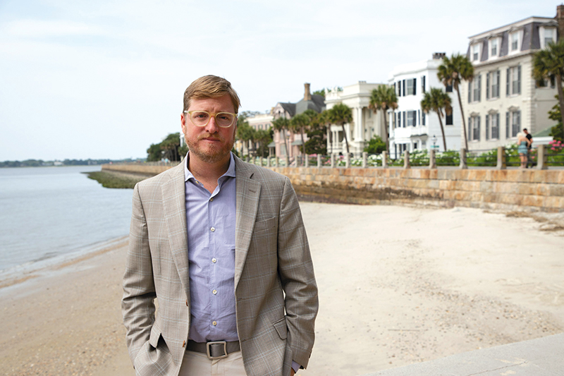 "That’s a big challenge for Charleston, this question of how we can work together to tie our various initiatives into a single narrative with a cohesive strategy." —Winslow Hastie Historic Charleston Foundation CEO, who sees flooding as a preservation threat.  Photograph by Marykat Hoeser