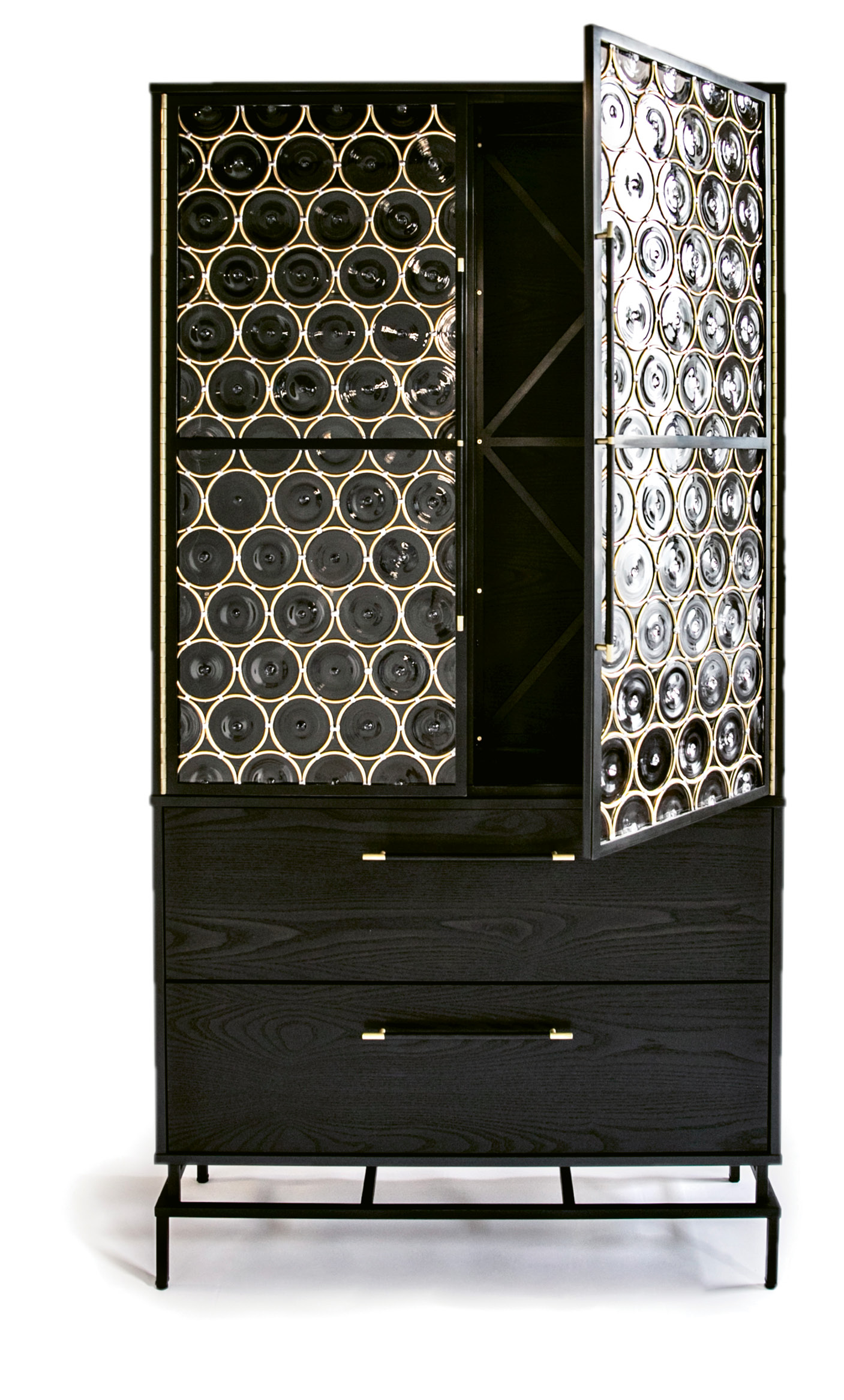 “Rondelle” armoire by John Pomp, price upon request at Ginger Brewton Interiors