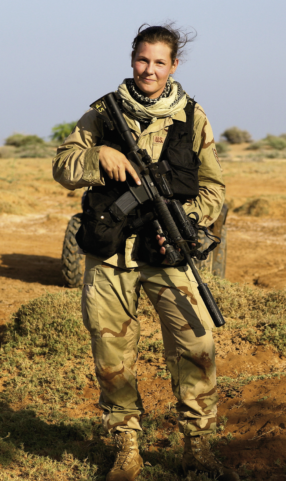 November 4, 2005: Staff Sgt. Stacy L. Pearsall on an operation with Special Forces personnel near the border of Somalia