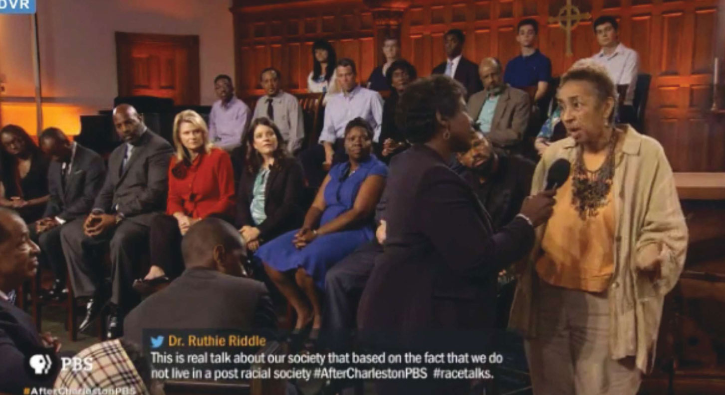 Speaking Up: Whether on national television, as in last fall’s PBS NewsHour’s taping at Circular Congregational Church, in a school board meeting, or talking with groups of local school children, Millicent Brown continues to shine a light on racism and injustice.