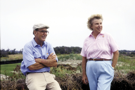 Pete and Alice Dye, married for 62 years, have collaborated on more than 100 golf courses around the world.