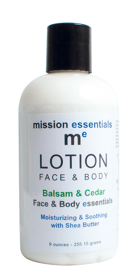 Mission Essentials Balsam and Cedar Face and Body Lotion