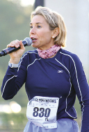 A 2012 speaking event in Fort Wayne, Indiana, sponsored by radio station WBCL, for which she does a monthly show; giving a pre-race pep talk at the 2006 Charleston Race for the Cure