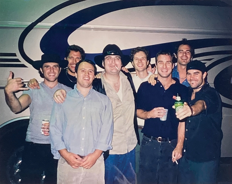 BUT ANYWAY: In 2000, Music Farm owners Riddick Lynch, Craig Comer, and Yates Dew hang out with Blues Traveler, “a huge show at the time for us,” says Lynch of the band that had been headlining the HORDE festival at major amphitheaters across the country just two years prior