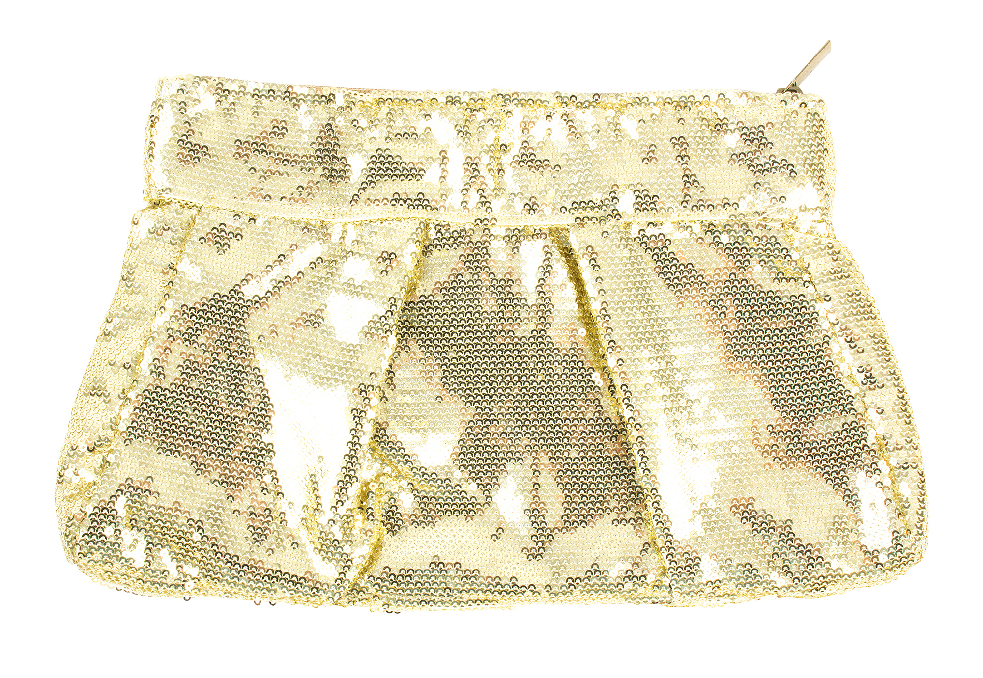 Muche et Muchette gold sequin clutch, $50 at Copper Penny