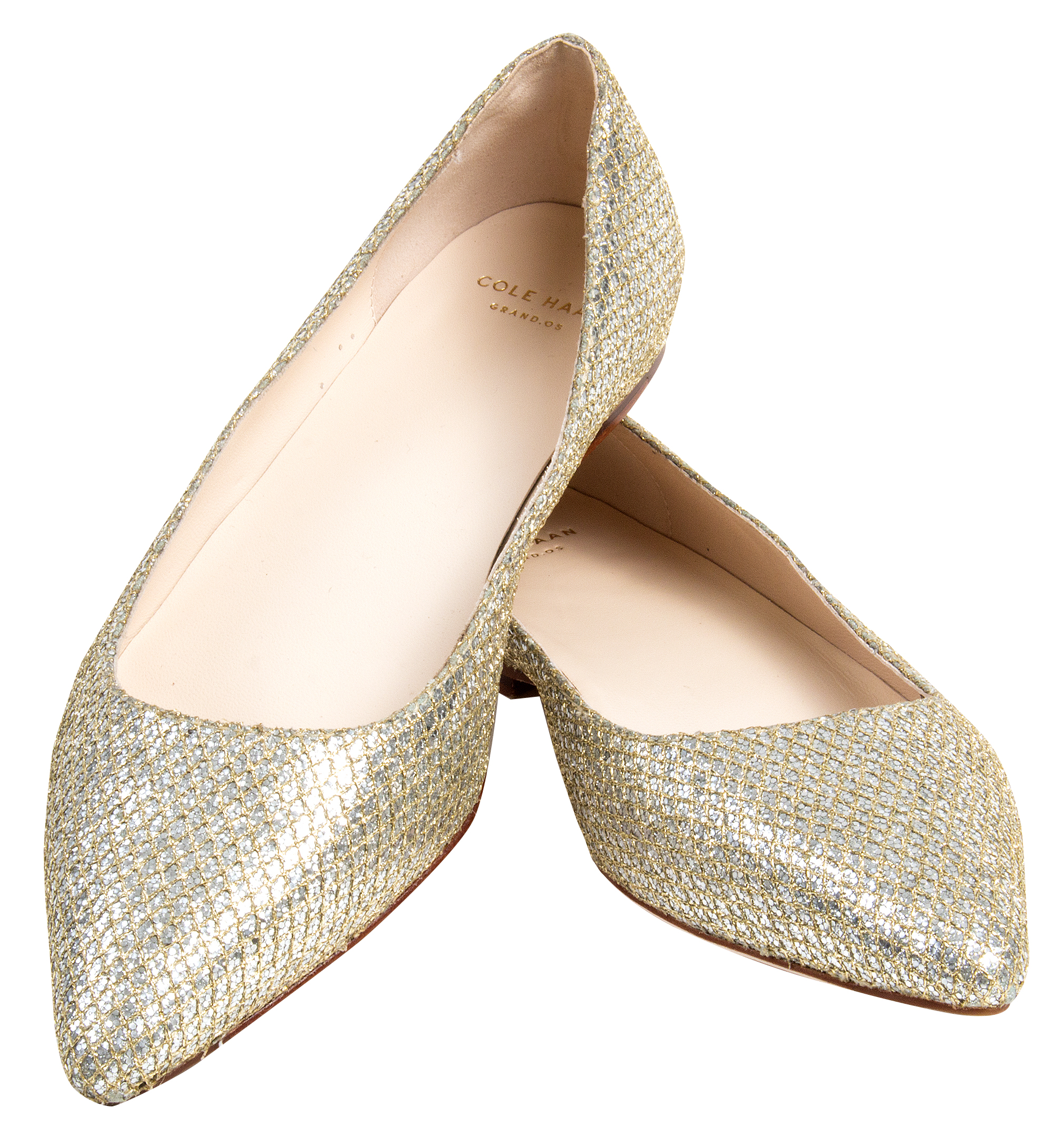 Cole Haan ”Tartine Skimmer Glitter” shoes, $198 at Gwynn’s of Mount Pleasant