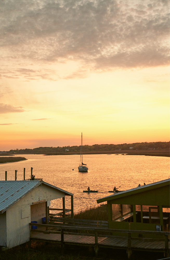 The sunsets, as well as the fried seafood and oysters, at Bowens Island are the stuff of legends. Allow plenty of time, or you’ll be watching the sun go down while in line for a table.