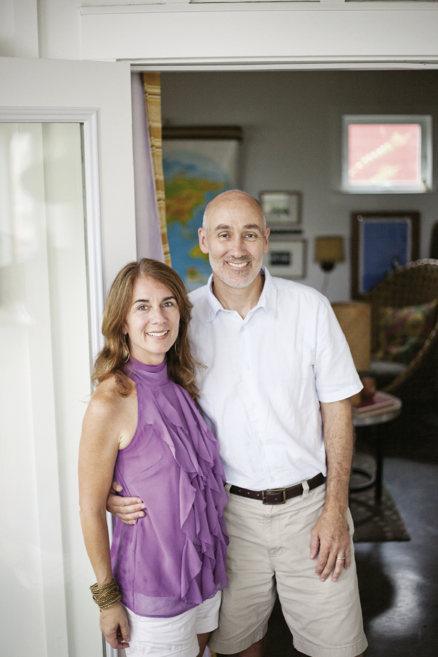Homeowners Jennifer Mathis and Mike Cline