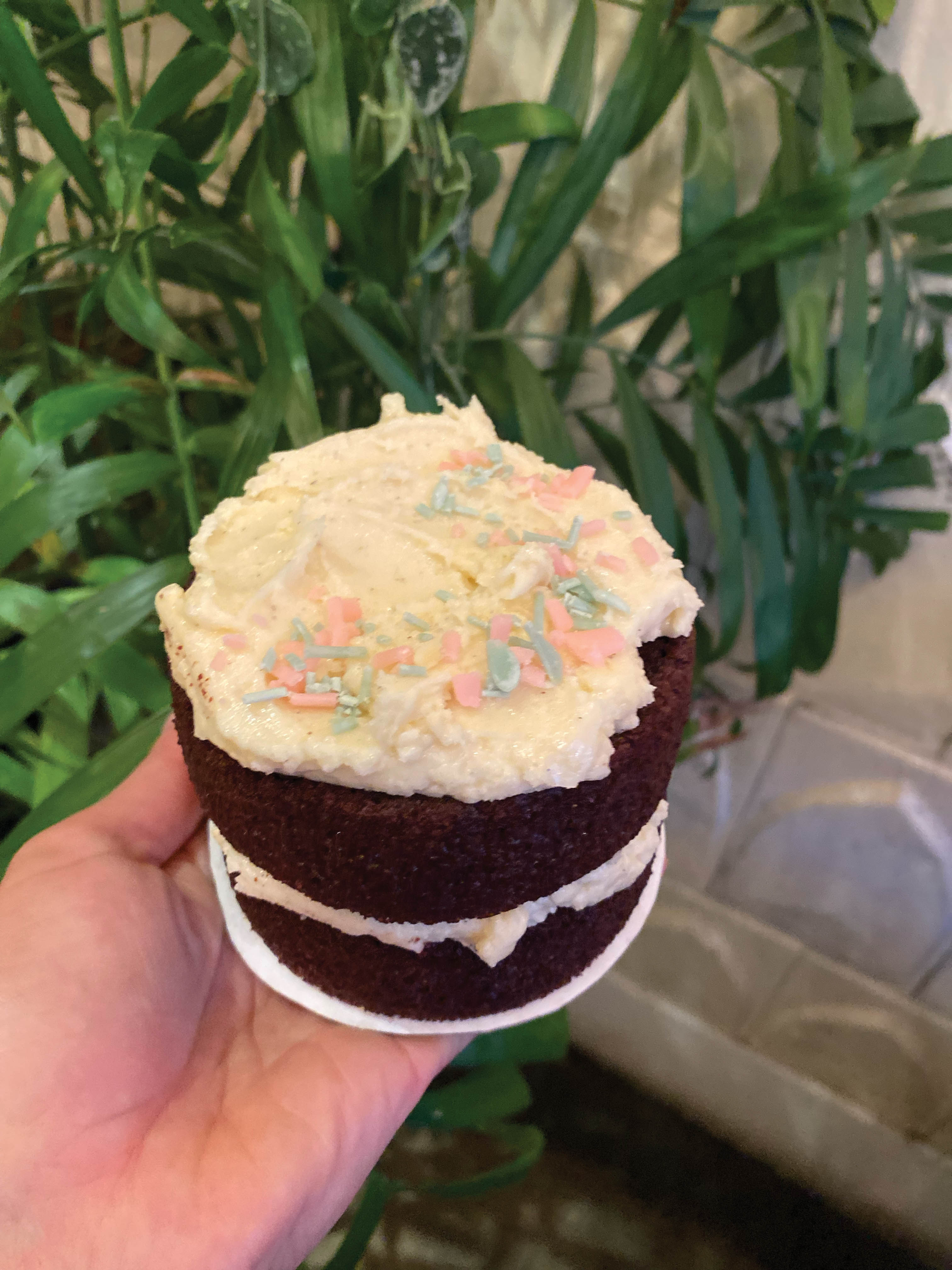 Special Snack: “The cake top our team lovingly calls a ‘cake taco’ when they cut off the very top to make it level; I would never waste a perfectly good cake taco.” —Cameron