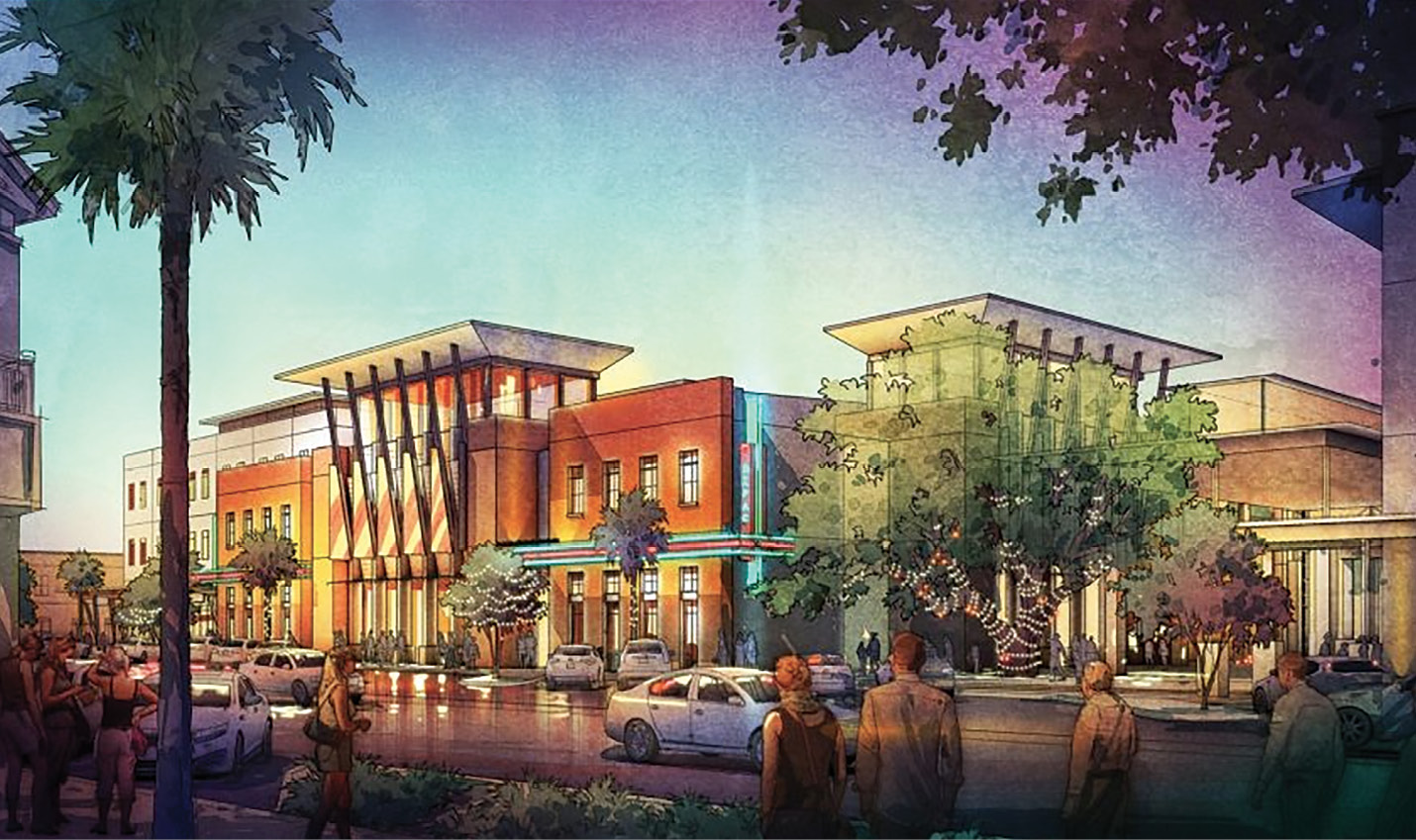 Stage Prep: An artist’s rendering of the proposed Daniel Island Performing Arts Center illustrates the ambitious vision for a mid-sized 600-seat theater...