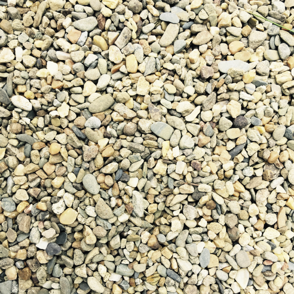 “Cumberland River” pebble gravel paving, $110 a ton, at Blue Max Materials
