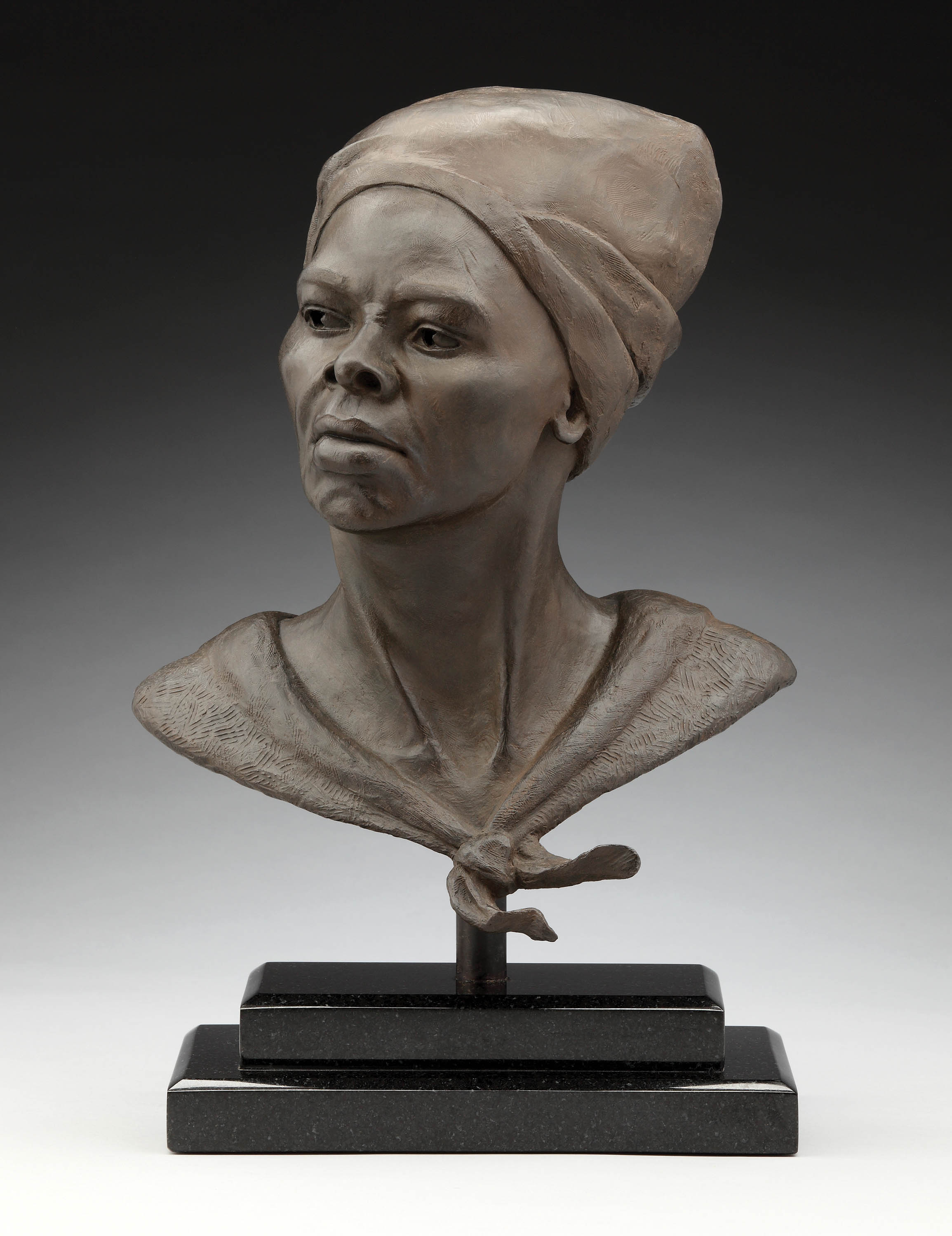 Fierce - The Triumph of Harriet Tubman by Lori Kiplinger Pandy (bronze, 17 x 14 x 9 inches)