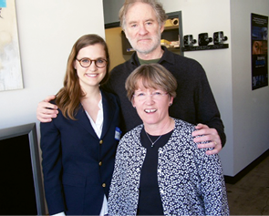 Rebecca and Jenny with Olmsted narrator Kevin Kline