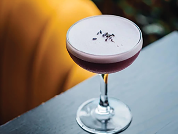 Tasty Tipple: “I’m really into a gin cocktail. We have one at our North Carolina location called The Lavender Flip.”