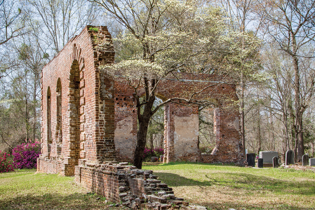 The property near Moncks Corner was listed in the National Register of Historic Places in 1977: “Notable architectural details which remain include a Gibbs surround at the main portal, quoins at the corner, radiating voussoirs over the windows, and a rounded water table.”