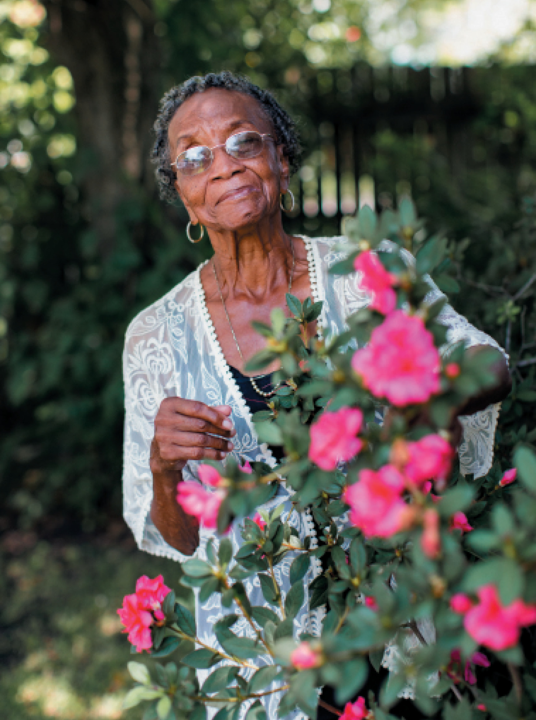 The Grower: Martin-Carrington’s nurturing expertise extends to her garden. “She took cuttings from my wedding bouquet and somehow made them grow into plants,” says her granddaughter Ashley Meader. “She puts her hands into the dirt, and something different happens. There’s a magic and energy about her that literally starts from the ground up. People are drawn to her, and plants too!”