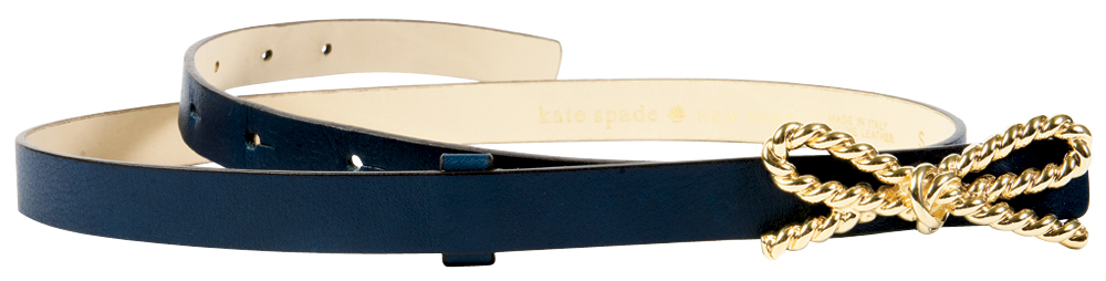 Kate Spade skinny leather belt with a bow closure, $98 at Gwynn&#039;s of Mount Pleasant