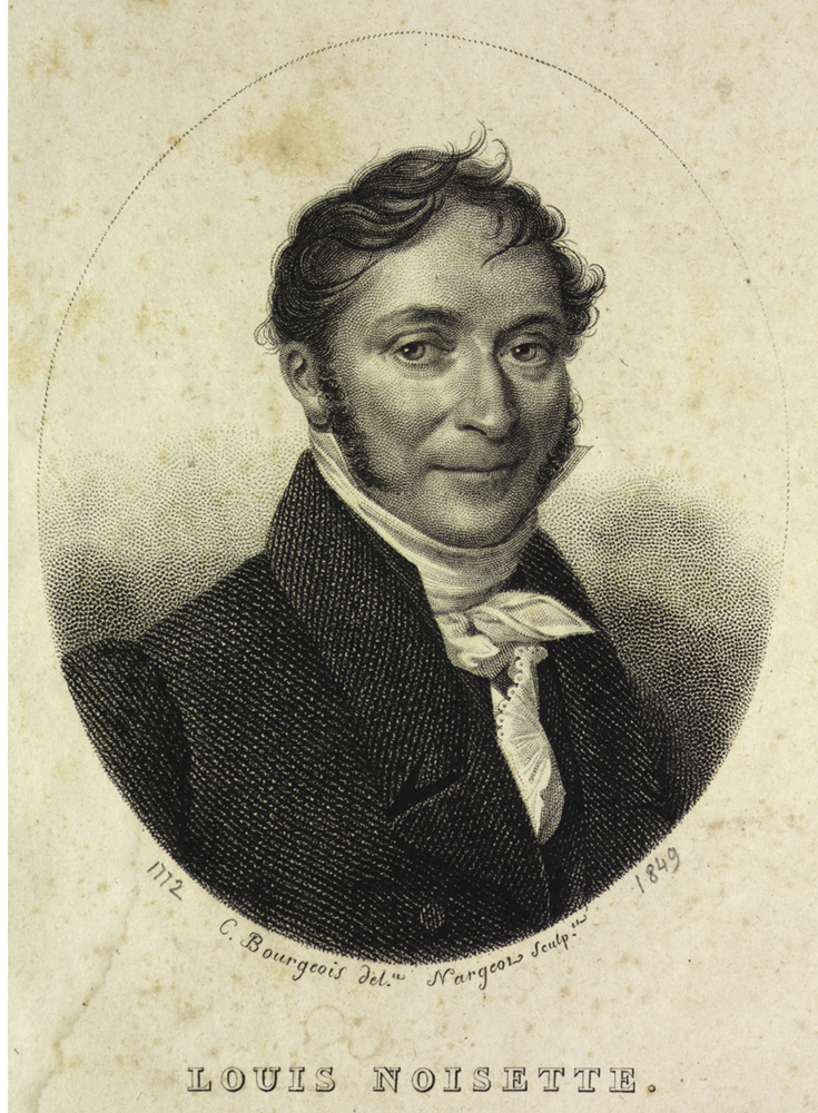 Around 1814, Philippe Noisette sent Champneys-style roses to his Paris-based brother, Louis (above). A renowned botanist and nursery owner, Louis incited a craze for the blooms in Europe.