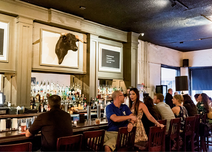 Inside the Old Bull Tavern on West Street