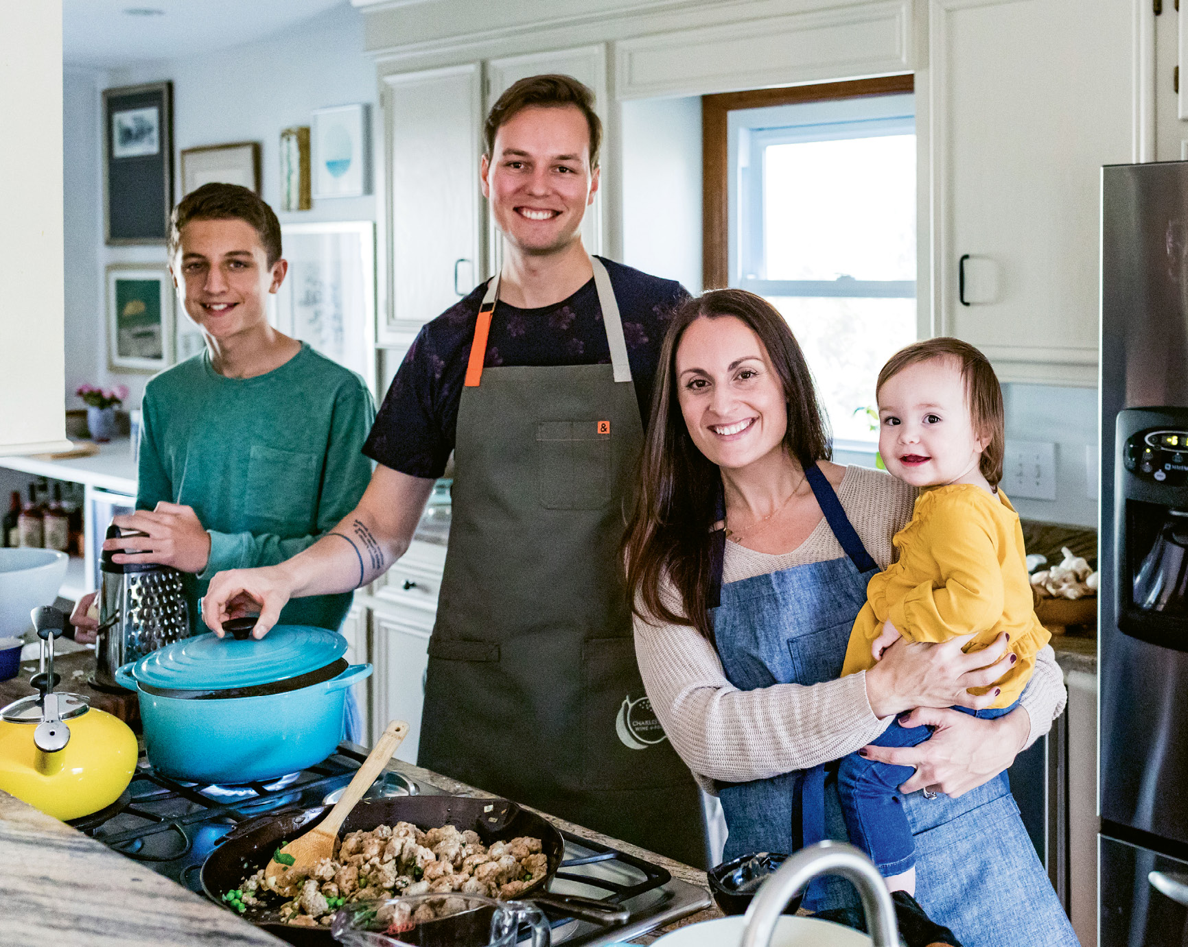 With both a teen and a tot to feed, Gillian and Spencer Zettler lean on family recipes that have proven simple yet delicious for generations.