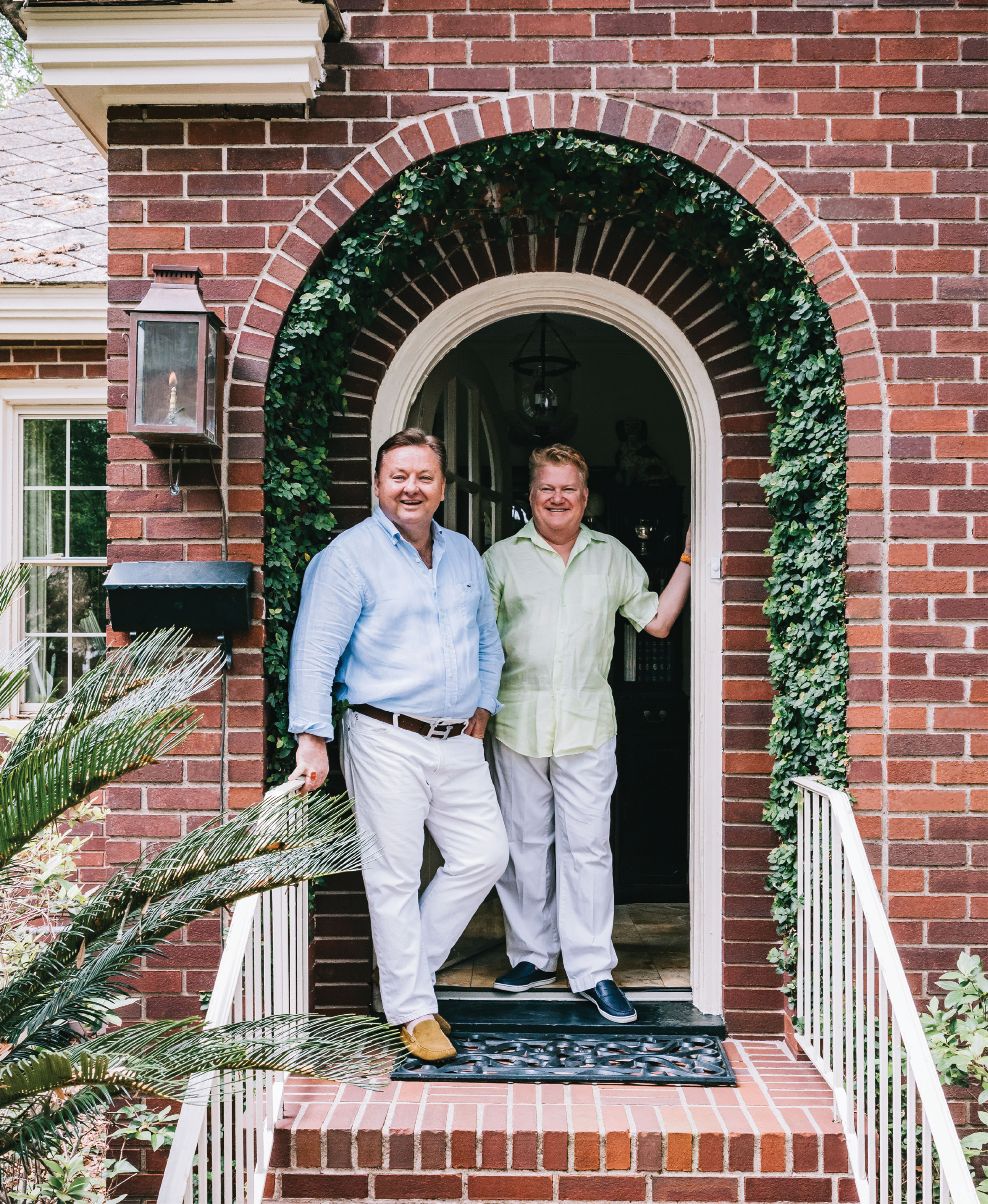 Event designer Mitchell Crosby (left) and his partner, Randall Felkel, regularly host parties of all sorts...