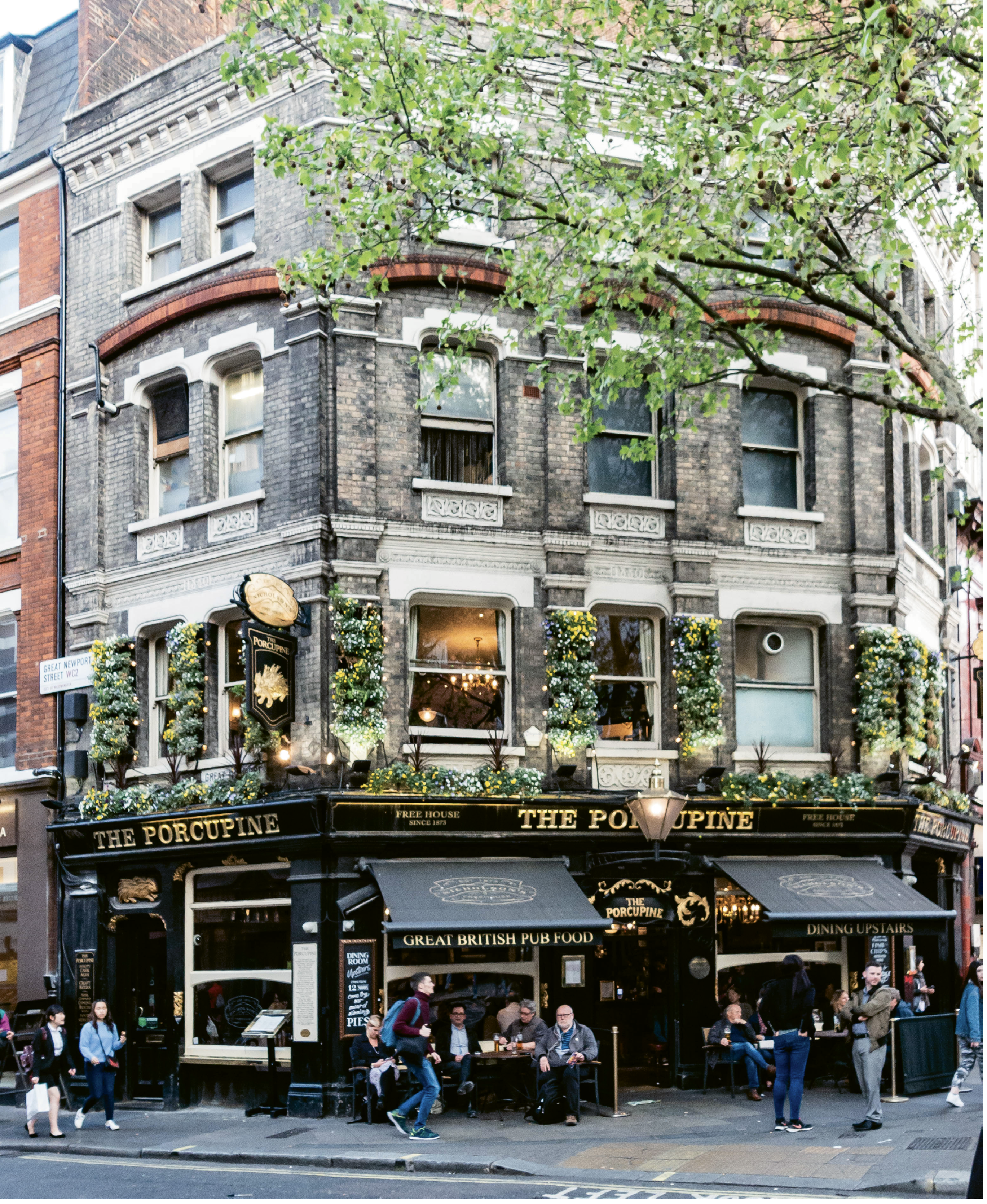 The Porcupine public house in Leicester Square dates to 1725.
