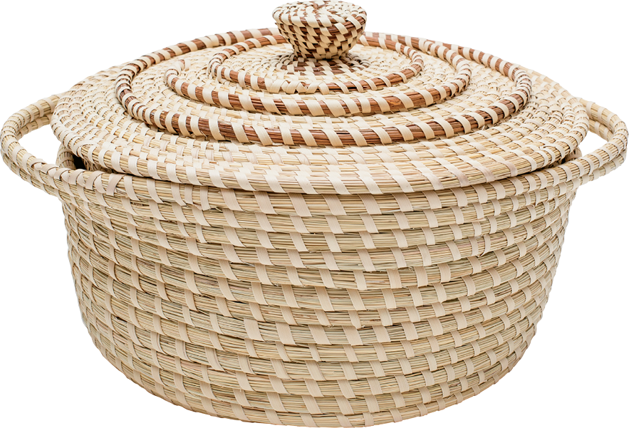 Sweetgrass basket-maker Nakia Wigfall’s artful oven replica