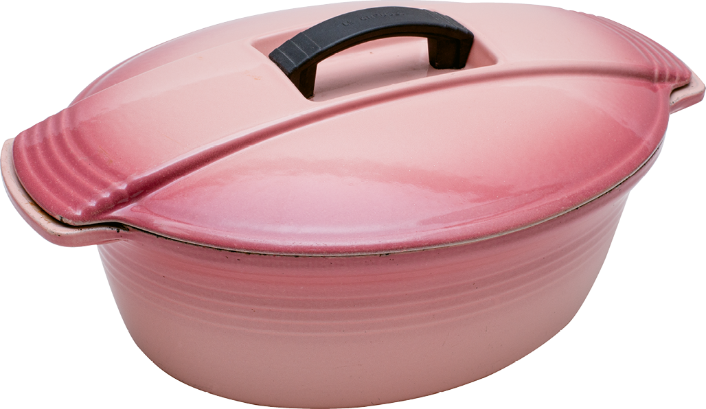 Oval Dutch oven from the 1988 ”Futura” range created in collaboration with French actor Jean-Louis Barrault