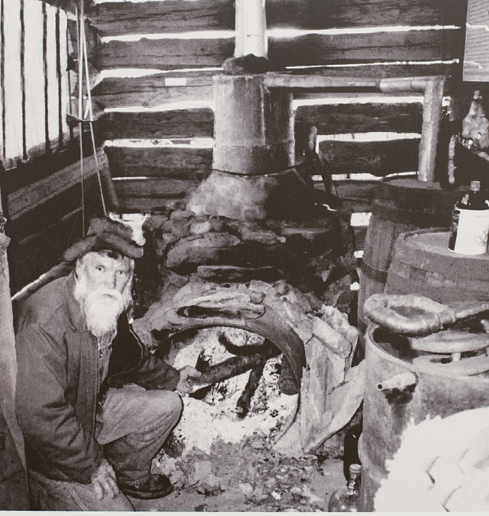 Examples of vintage stills in the Southeast