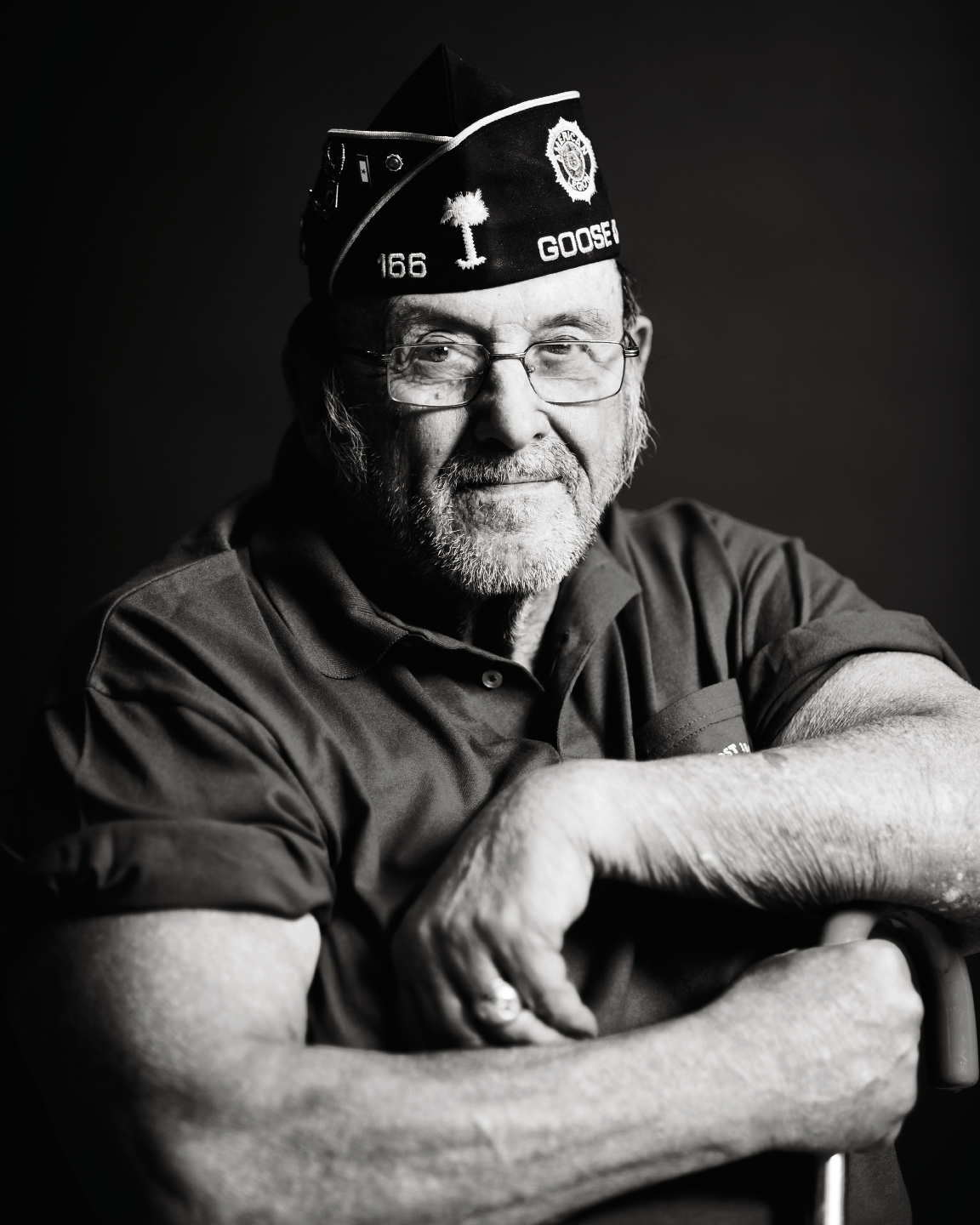 During her rehab, Pearsall began the “Veterans Portrait Project,” some images from which are on permanent display at the Ralph H. Johnson VA Medical Center in Charleston. Ron DeMallo