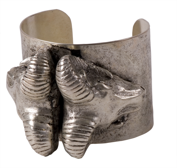 Silver &quot;Double Ram Cuff&quot; by Melvin, $282 at JAMES