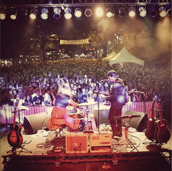 Onstage at Fall For Greenville, October 2014.