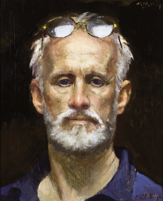 Self Portrait, 2002, 14&quot; x 12&quot;, oil on canvas