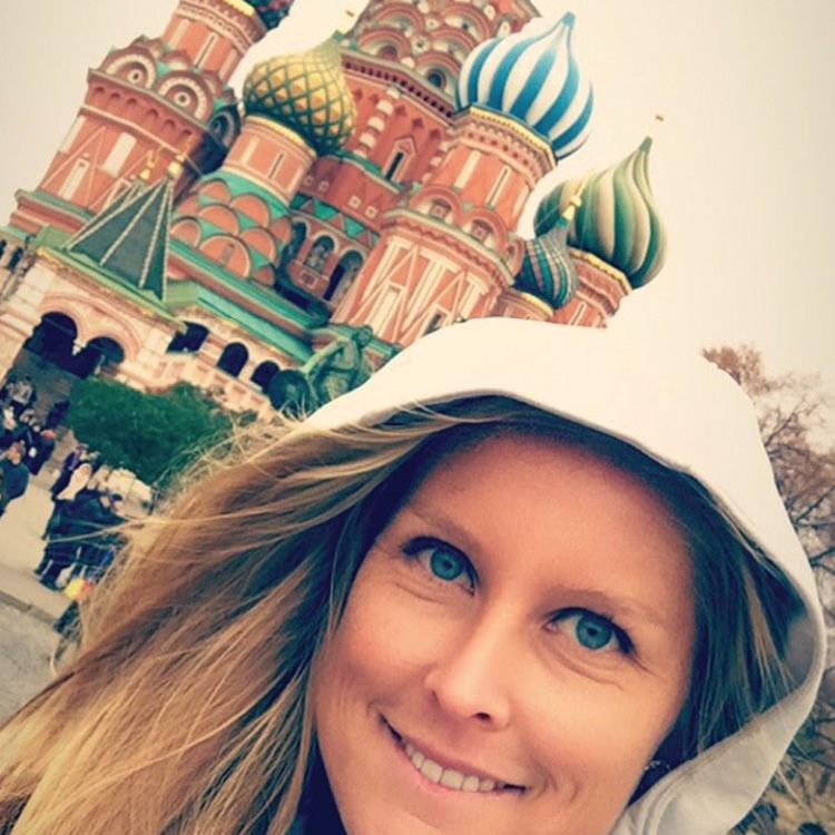 In Moscow at St. Basil’s Cathedral