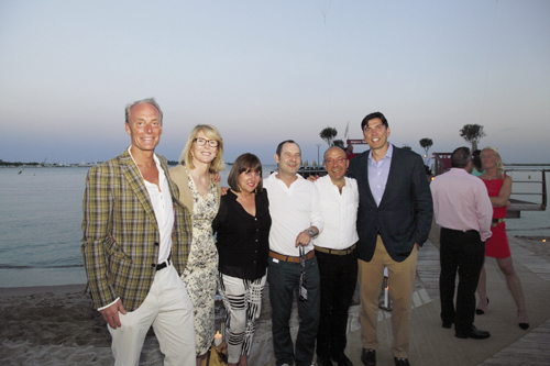 With MediaBrands CEO Matt Seiler, AOL’s Built by Girls CEO Susan Lyne, Group M chief global digital officer Rob Norman, IAB (Interactive Advertising Bureau) CEO Randall Rothenberg, and AOL CEO Tim Armstrong at the Cannes Lions Festival in 2013