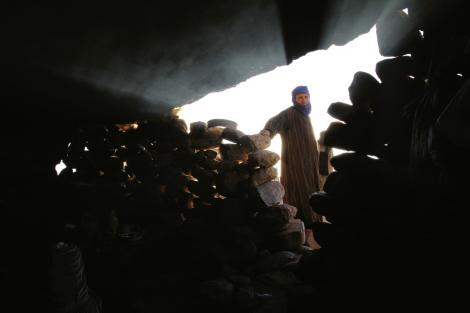 Inside the cave where the Berber family cooks and sometimes sleeps. “The energy in Morocco was wild and raw,” says Barnhardt. “Your senses are oversaturated with the sights, sounds, and smells—some good, some bad—but every second was worth it.”