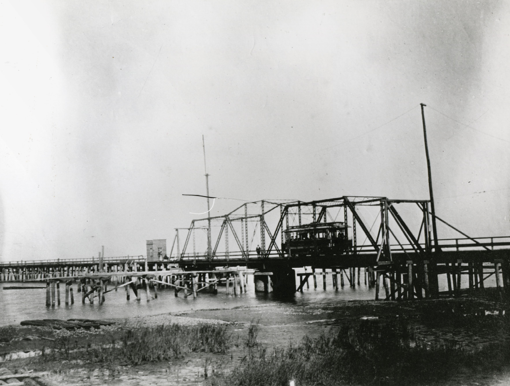 The Cove Inlet trolley bridge between the Old Village in Mount Pleasant and Station 9 on the island