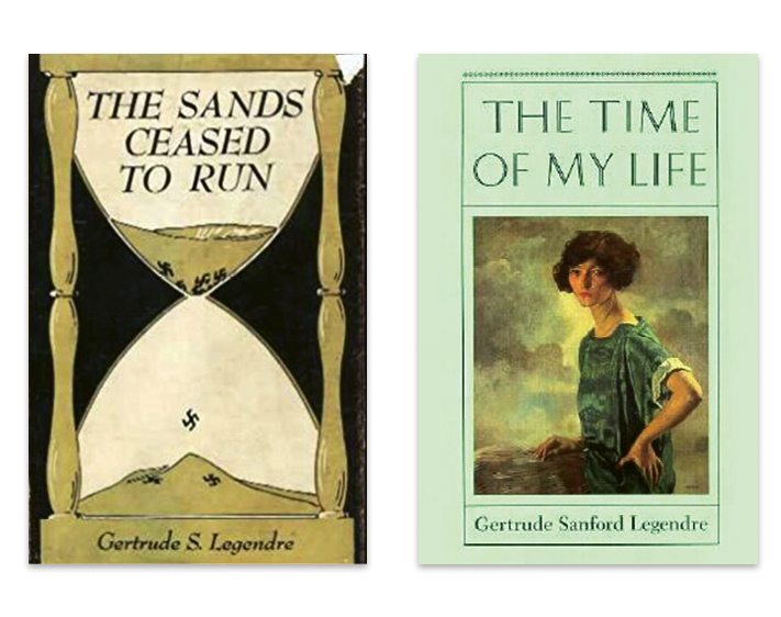 After the war, she wrote her first memoir, The Sands Ceased to Run (1947), followed by The Time of My Life in 1987.