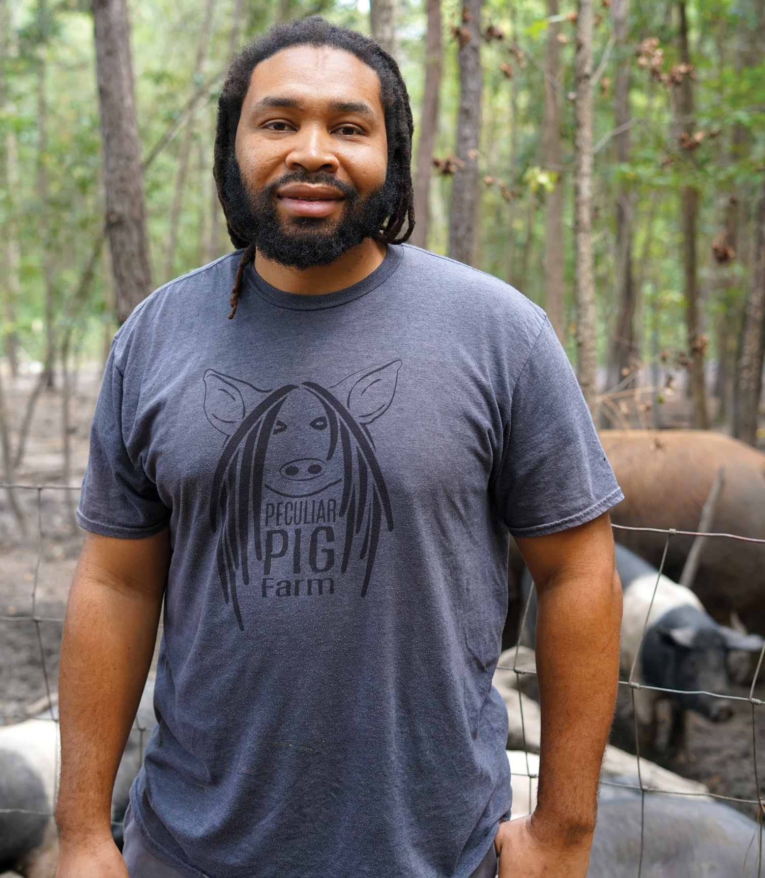 Ross has continued his family’s legacy through Peculiar Pig Farm, located in Dorchester County.