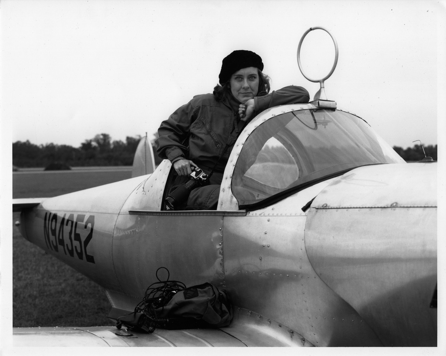 Undaunted: “If I don’t get into a place I want to go, I go knock on another door,” says the fearless Fraser, whose master pilot father took her flying in his 1946 Ercoupe; photograph courtesy of Mary Edna Fraser