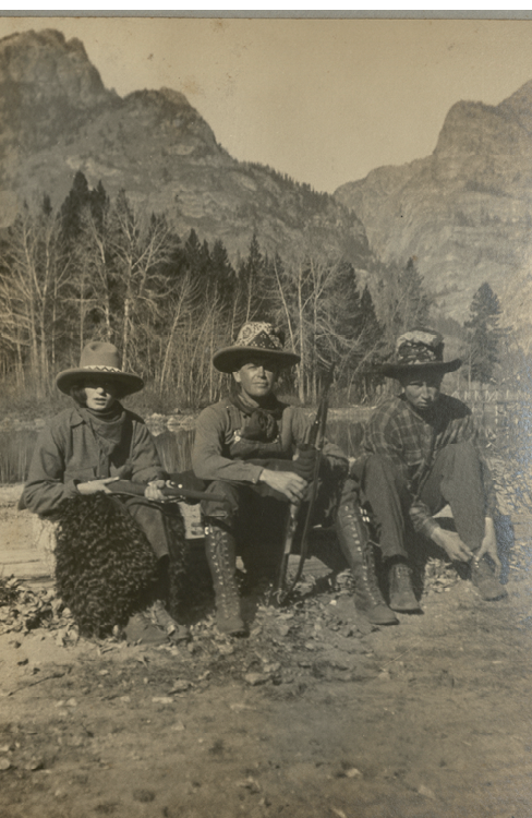 Hunting in Wyoming, 1920