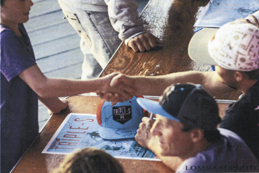 Signing autographs at the 2014 Triple-S in Cape Hatteras