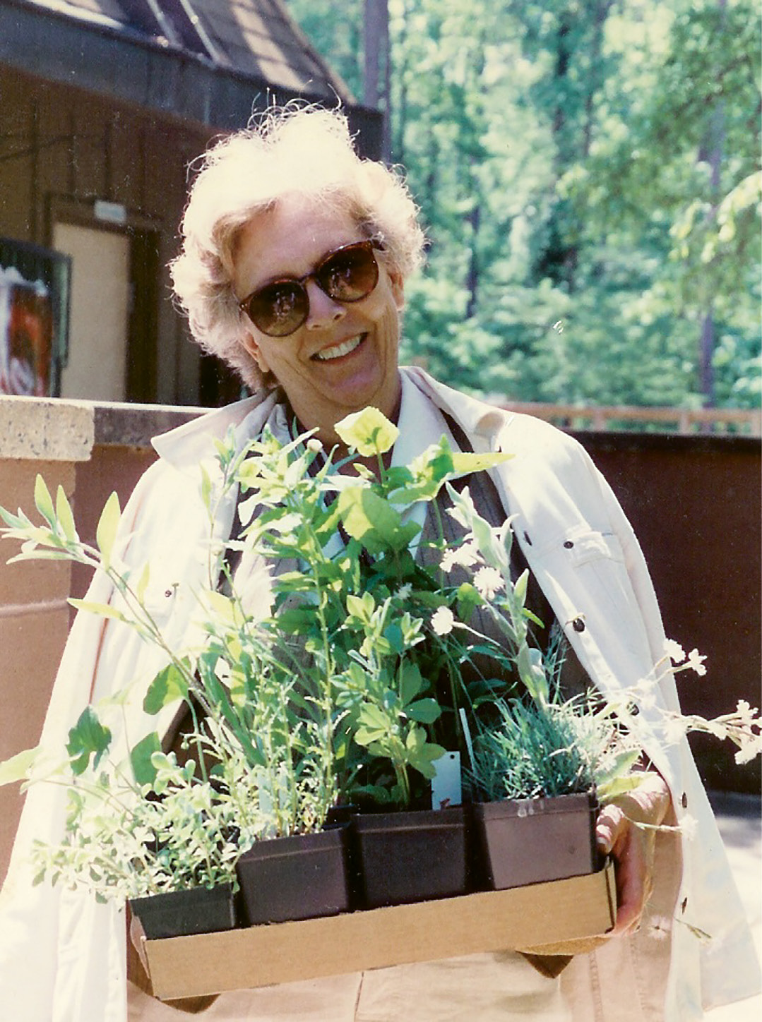 EVERGREEN THUMB: Patti at the Charleston Garden Festival, which predated Charleston Horticultural Society and its annual Plantasia event