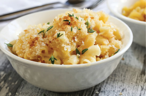 On The Side: “My wife is a vegetarian, so we really enjoy making a good mac and cheese dish together.”