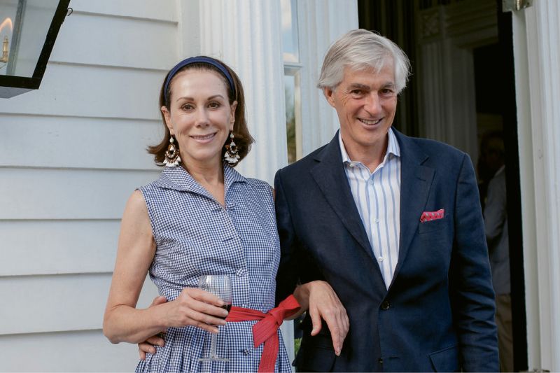 Roehm with Simon Pinniger, her partner of 17 years.