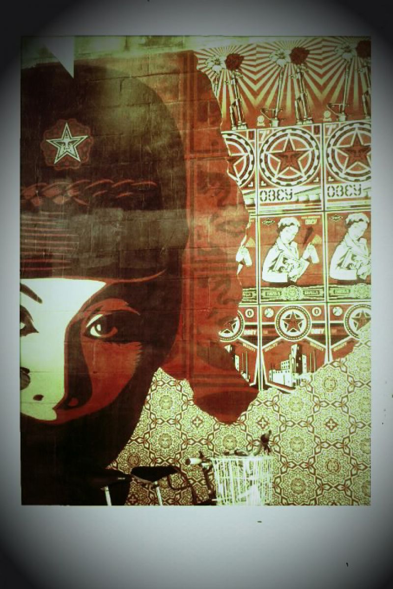 Shepard Fairey mural- Eye Level Art