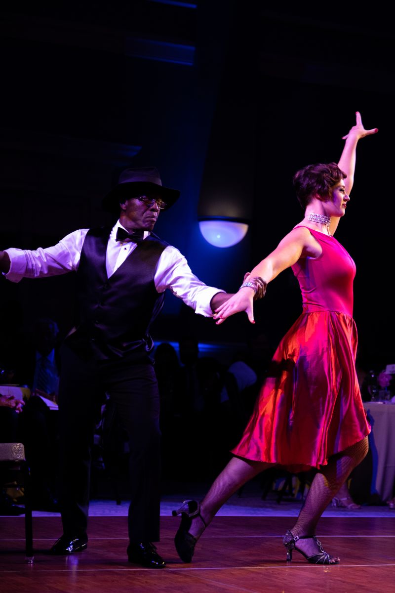 Herbert Drayton and pro dancer Michala Morris danced an Argentine tango.