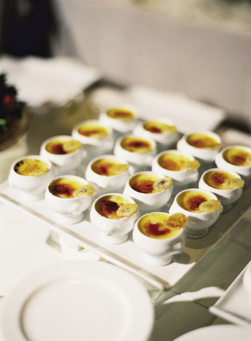 MONKEY BUSINESS: &quot;I love all banana desserts with a passion,&quot; says Crystal. In her honor, tiny pots of crème brûlée topped with caramelized bananas were served along with Southern-style banana pudding and bananas foster.